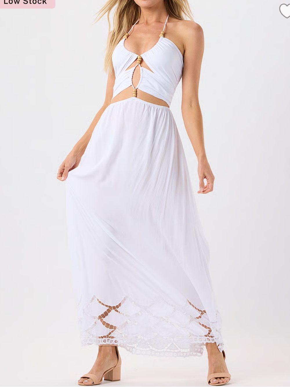 TIARE HAWAII Gianna Maxi Dress White Size XL